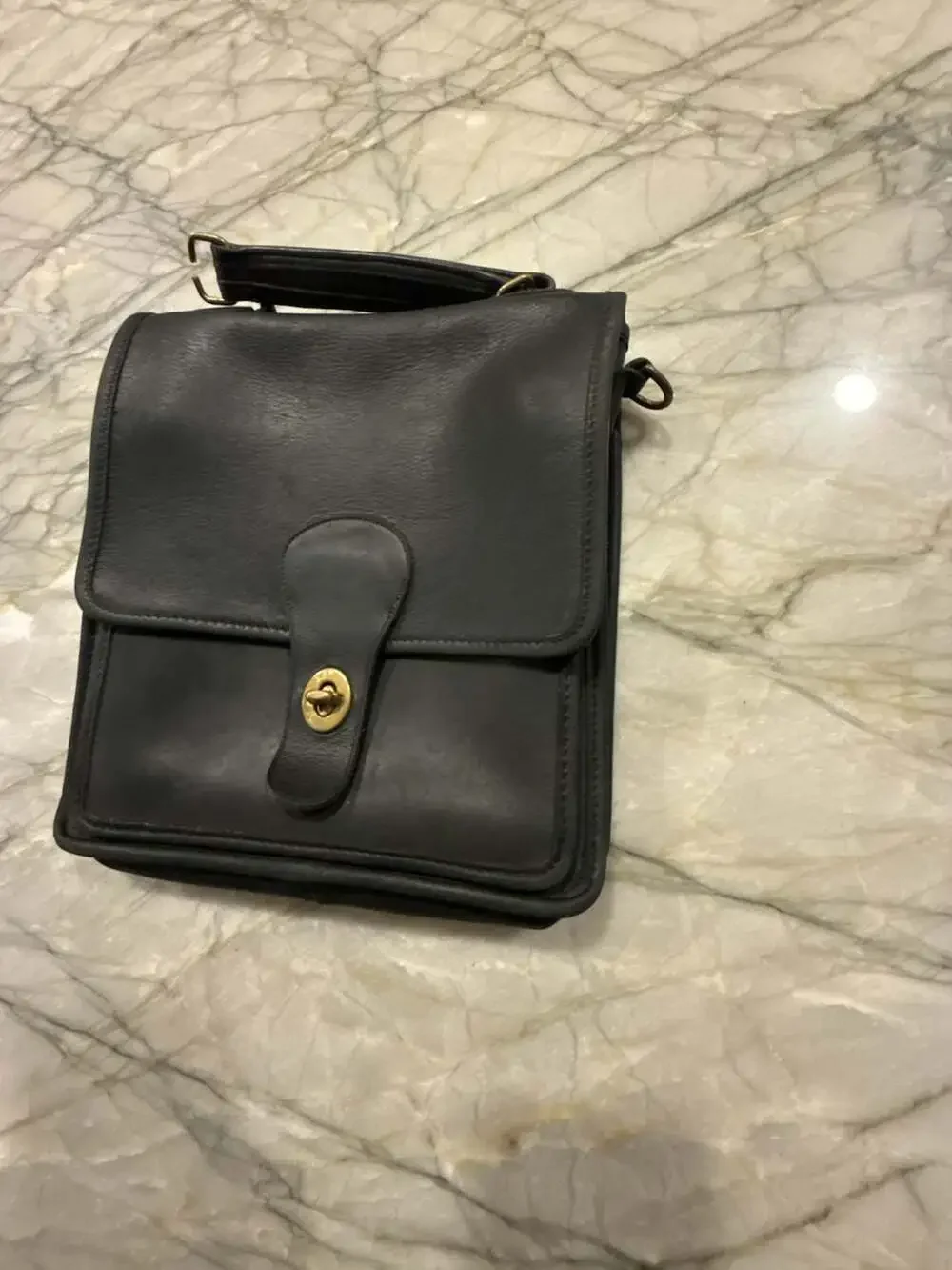 Vintage Coach Station Bag 5130 Leather Satchel Crossbody